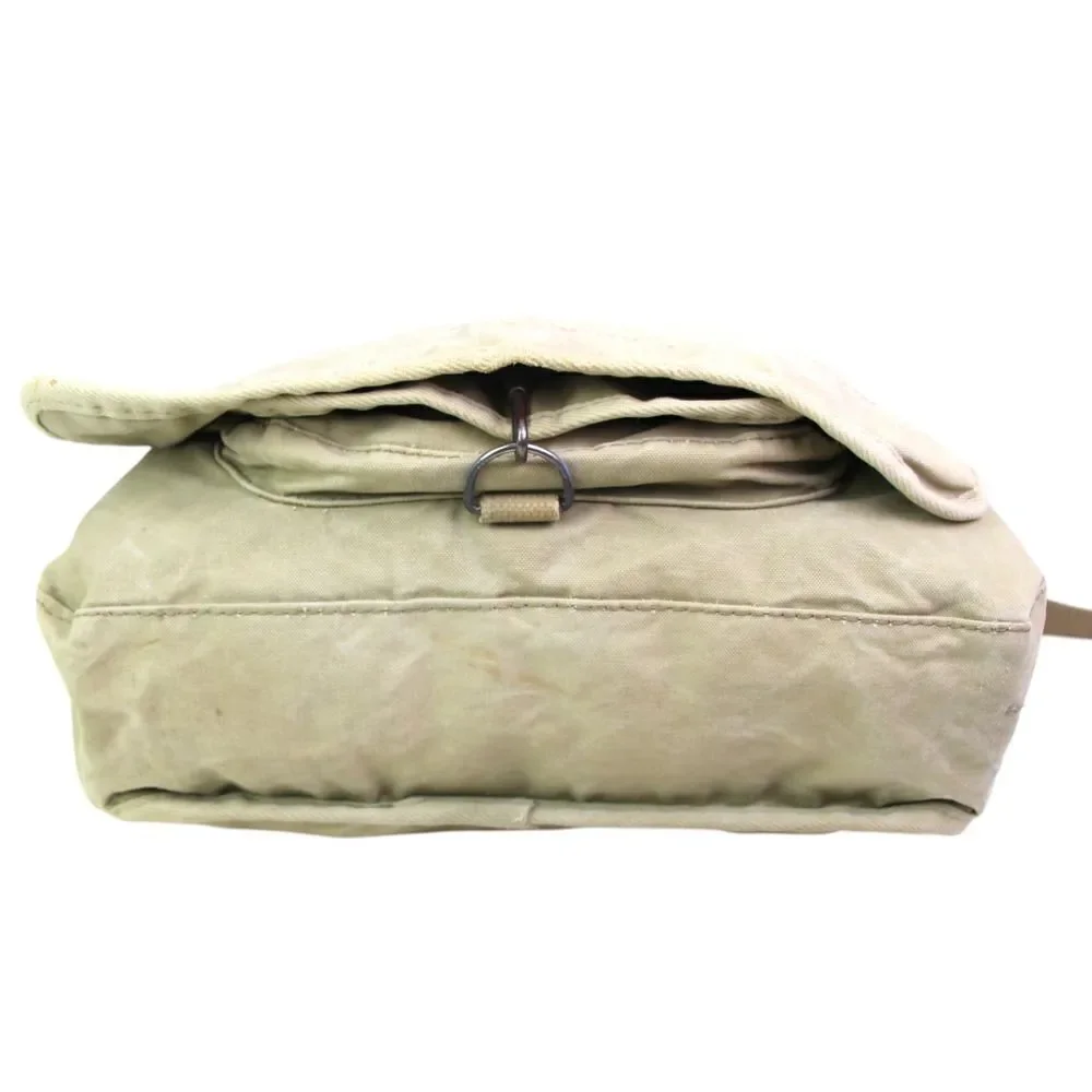 VTG Banana Republic ISRAEL PARATROOPER KHAKI COTTON FLAP SHOULDER BAG X-BODY